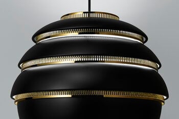 Artek Aalto pendant A331 "Beehive", black - brass, extra image