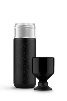 Dopper Dopper Trinkflasche, 1 l, isoliert, schwarz