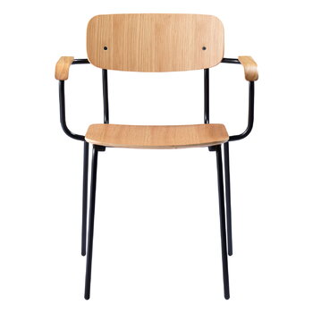 FDB Møbler J183 Holmen chair with armrests, oak veneer, extra image