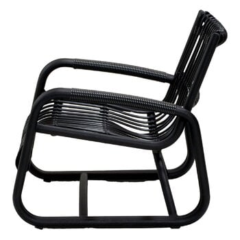 Cane-line Curve lounge chair, lava grey