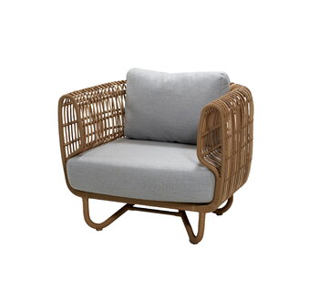 Cane-line Nest lounge chair, natural - light grey