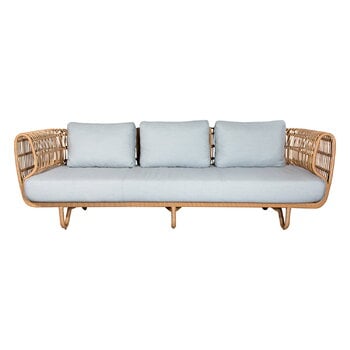 Cane-line Nest 3-seater sofa, natural - light grey