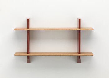 Vitra Rayonnage Mural shelf, Japanese red - oak