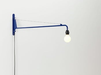 Vitra Petite Potence wall lamp, Prouvé Bleu Marcoule