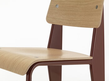 Vitra Standard Stuhl, Japanese red – Eiche