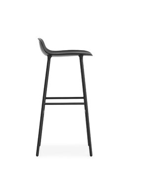 Normann Copenhagen Form bar stool, 75 cm, black steel - black
