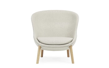 Normann Copenhagen Hyg lounge chair, low, oak - Main Line flax 20