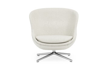 Normann Copenhagen Hyg lounge chair, low, swivel, aluminium - Main Line flax 20