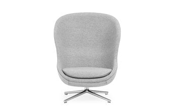 Normann Copenhagen Hyg lounge chair, high, swivel, aluminium - Synergy 16
