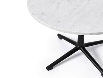 Normann Copenhagen Tavolino Lunar, 70 cm, alluminio nero - marmo