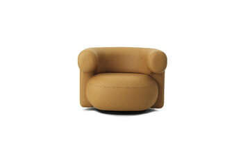 Normann Copenhagen Burra lounge chair, swivel, Ultra leather camel