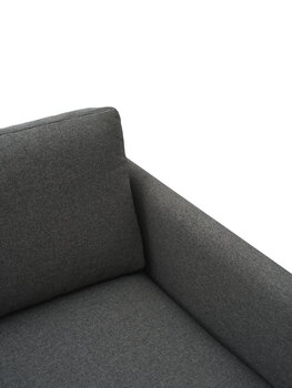 Normann Copenhagen Rar 2-seater sofa, Re-born dark grey