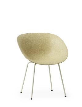 Normann Copenhagen Mat arm chair, cream steel - hemp