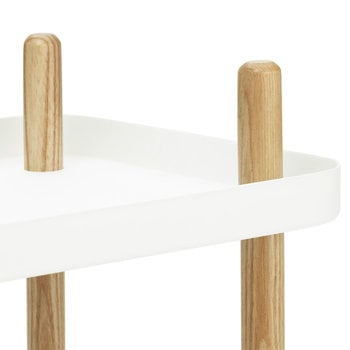 Block table trolley, white