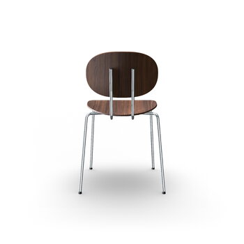 Sibast Piet Hein chair, chrome - lacquered walnut