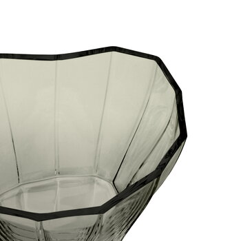 Orrefors Vase Reed, 175 mm, vert fumé transparent