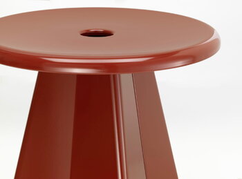 Vitra Tabouret Métallique pall, japansk röd