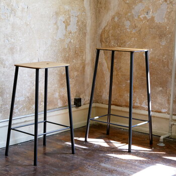Frama Adam stool, 76 cm, oak - matt black