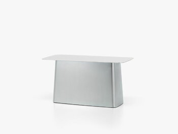 Vitra Tavolino Metal Side Table, L, zincato