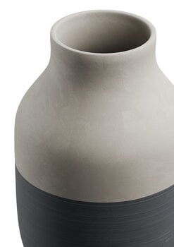 Kähler Omaggio Circulare Vase, 31 cm, Grau - Anthrazit