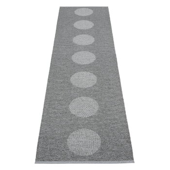 Pappelina Tapis Vera 2.0, 70 x 280 cm, gris - granit métallisé