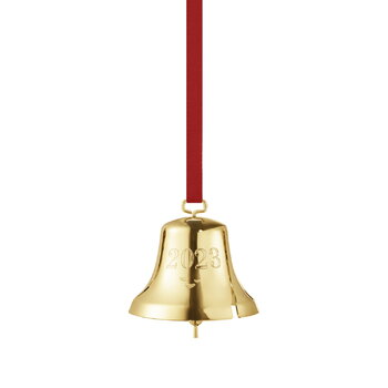 Georg Jensen Collectable ornament 2023, bell, gold plated brass, extra image