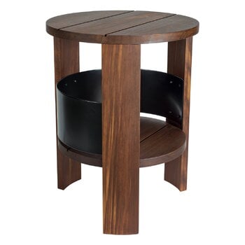 Vieser Lauha stool, brown oiled kebony - black
