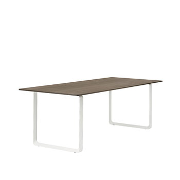 Muuto 70/70 pöytä, 225 x 90 cm, savustettu tammi - valkoinen