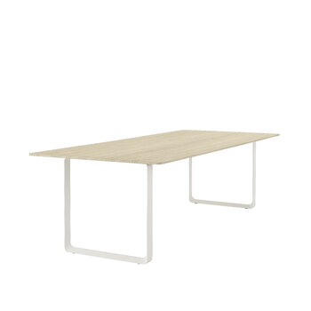 Muuto Table 70/70, 255 x 108 cm, chêne massif - blanc
