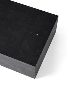 MENU Plinth table, low, black Marquina marble