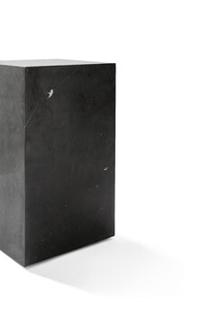 Audo Copenhagen Plinth table, high, black Marquina marble