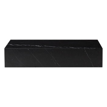 Audo Copenhagen Plinth Grand bord, svart Marquina-marmor