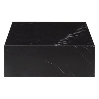 Audo Copenhagen Table Plinth Grand, marbre Marquina noir