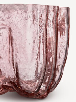 Kosta Boda Crackle vas, 175 mm, rosa