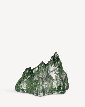 Kosta Boda Portacandela The Rock, 91 mm, blu-verde