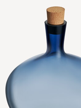 Kosta Boda Bod bottle, 295 mm, midnight blue - cork