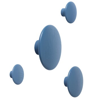 Muuto Dots Wood coat hook, pale blue