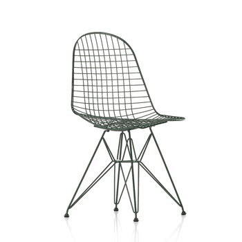 Vitra Sedia Wire Chair DKR, dark green