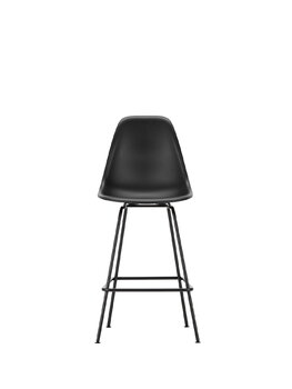 Vitra Tabouret en plastique Eames, moyenne, noir profond RE - basique foncé