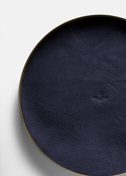 Skultuna Karui tray, medium, ink blue leather