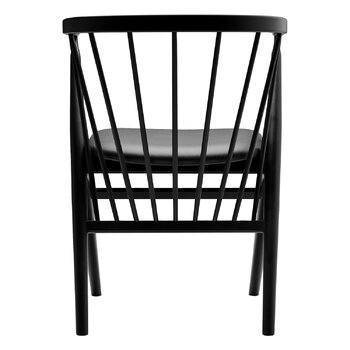 Sibast No 8 tuoli, musta - musta nahka