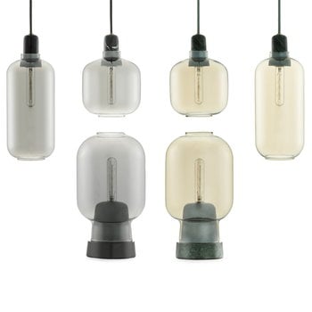 Normann Copenhagen Amp pendant, small, gold - green