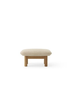 Audo Copenhagen Brasilia ottoman, chêne - Bouclé 02