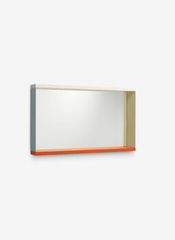 Vitra Miroir Colour Frame, moyen modèle, bleu - orange