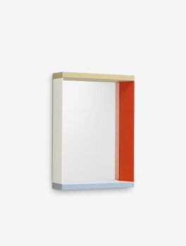 Vitra Miroir Colour Frame, petit modèle, bleu - orange