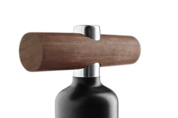 Eva Solo Corkscrew, black - oiled walnut