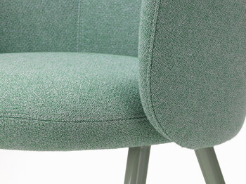 Vitra Beistellsessel Mikado, mint - Dumet hellblau/smaragd