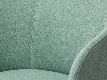 Vitra Mikado side chair, mint - Dumet pale blue/emerald, extra image