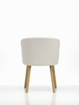 Vitra Chaise Mikado, chêne naturel - Nubia 01 ivoire/perle