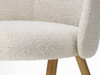 Vitra Mikado side chair, natural oak - Nubia 01 ivory/pearl